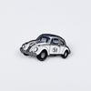 Retro Cartoon Beetle Car Brooch: Gold Drip Oil Badge for Bags & Clothing Accessories