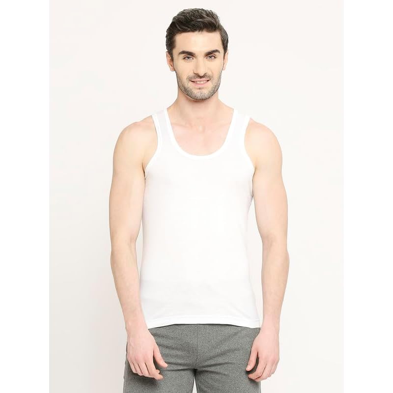 Vip Fresh Cool Finish Cotton Vest For Men Combo Pack Round Neck Sleeveless Innervest For Men