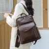 Women's Backpack Color Contrast Outdoor Travel Backpack Dual-use Shoulder Bag