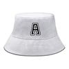 Initial Letter A-Z Print Bucket Hat Candy Color Hats Autumn Hats For Woman Slouchy Sun Hat Ideal Choice For Outdoor Activities