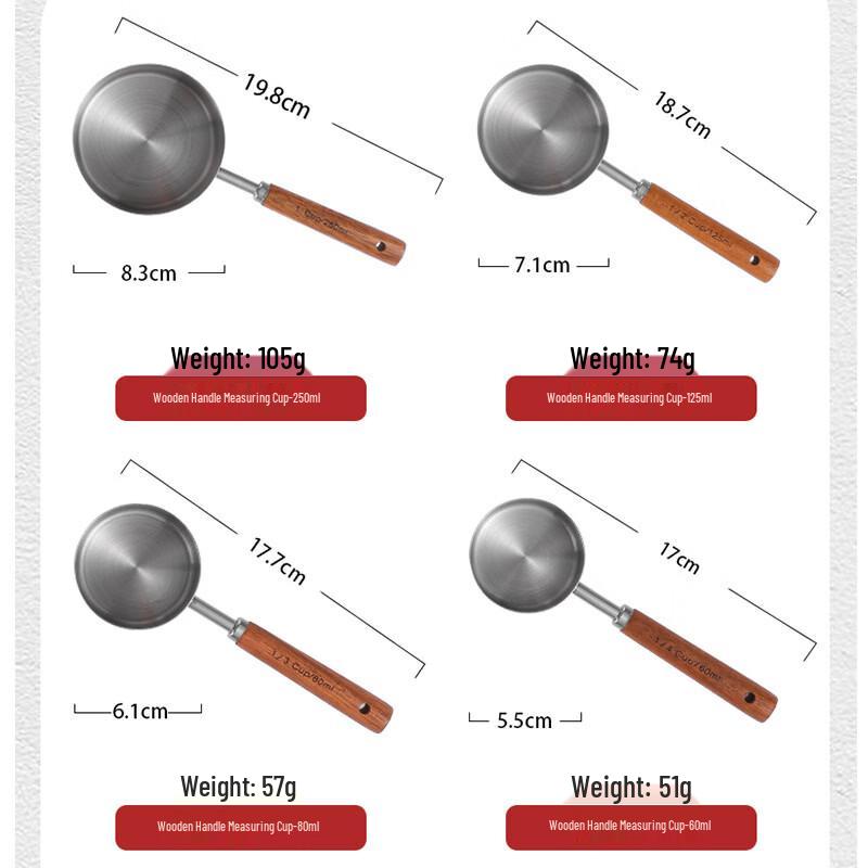 Stainless Steel Measuring Cup and Spoon Set