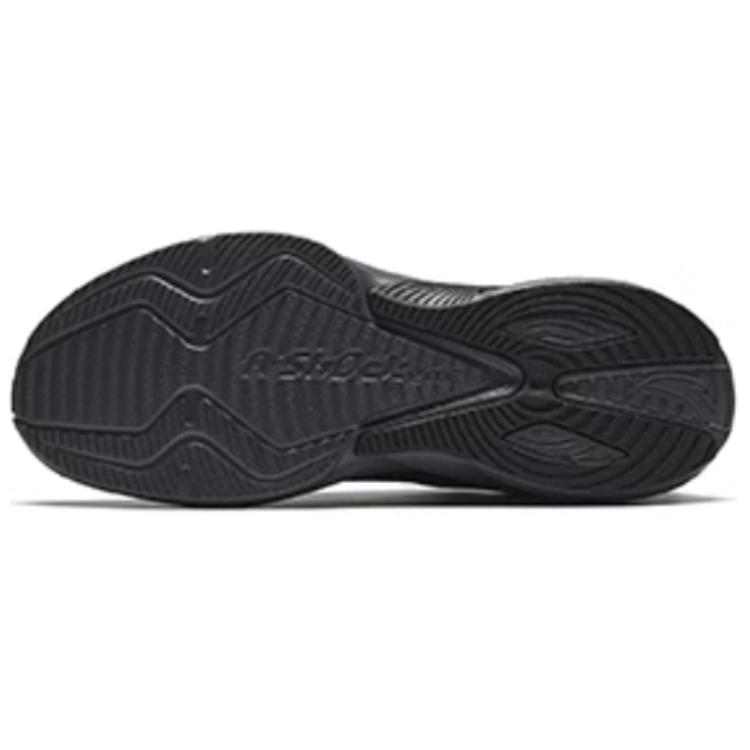 New Anta A Shock Cushioned Slip Resistant Low Top Casual Running Shoes Men's Basic Black 112435548-5