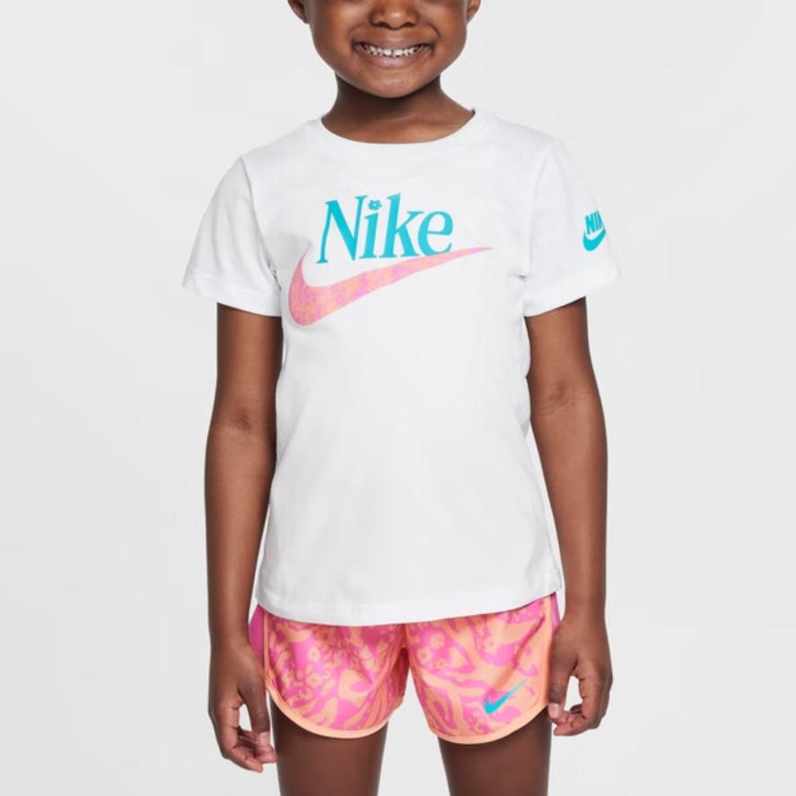 Nike T Shirt FUTURA WILDFLOWER 100 White Infant And Toddler II2411-100
