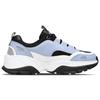 Skechers Kozmiks Synthetic Leather Mesh Lace-Up Low-Top Dad Shoes Men Sneakers Blue White Black 999031-LGBK