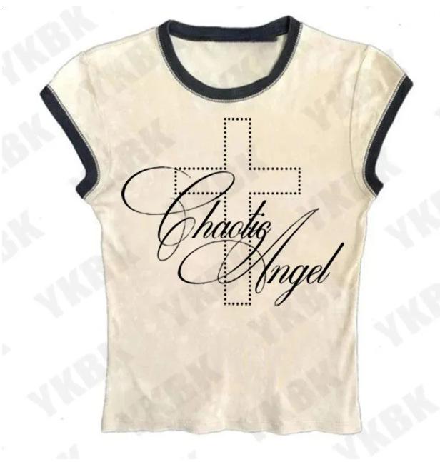 Y2K Sexy American Girl Graphic Vest Top - Women's Short Sleeve Tee