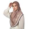 Malaysia Women Print Hijabs Shawl Arab Head Wrap Bonnet Long Scarf Scarves
