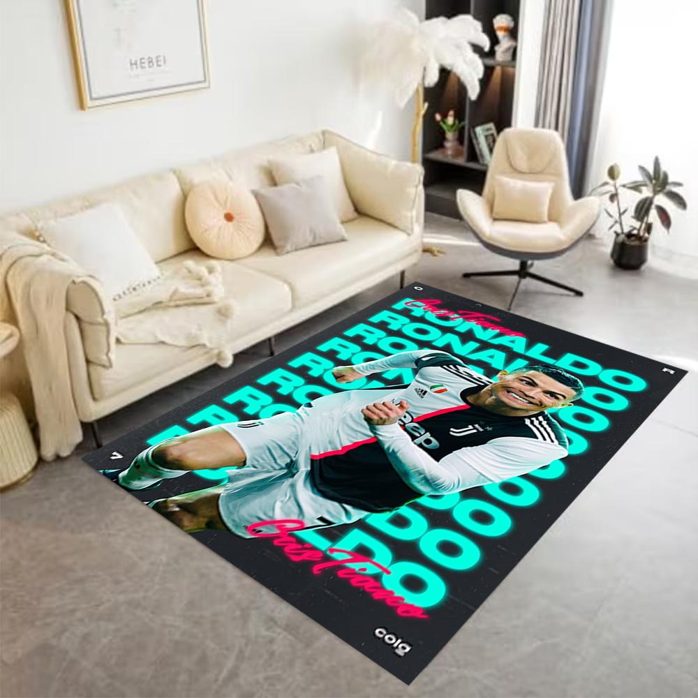 Ronaldo Cr7 Legend Floor Rug Office Rug Suitable for Bedrooms Dining Room Decorate Room Playrooms Anti-slip Rug Office Home Decor