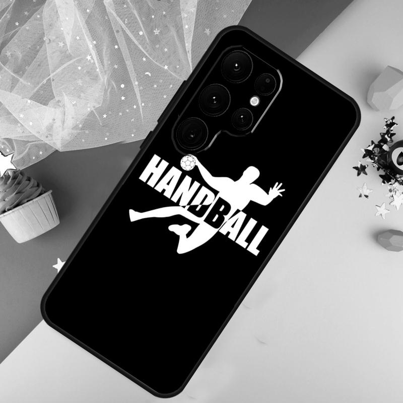 Stylische Handball spielen Hülle Für Samsung Galaxy S24 Ultra S23 S22 Plus S21 S20 FE S8 S9 S10 Note 10 20 Ultra Hülle