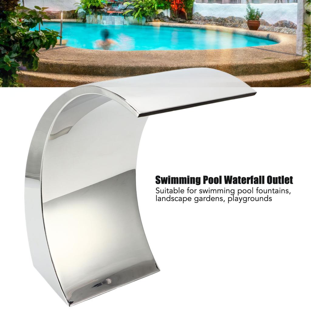 Waterfall Fountain Sophisticated Polishing High Strength Swimming Pool Waterfall Outlet Swimming Pool for Landscape Gardens