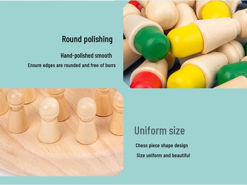Color Memory Chess: Early Education Puzzle Toy for Children's Observation and Concentration Training
