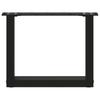 Vidaxl Coffee Table Legs, 2 Pcs, Black, 40X(30-31) Cm, Steel