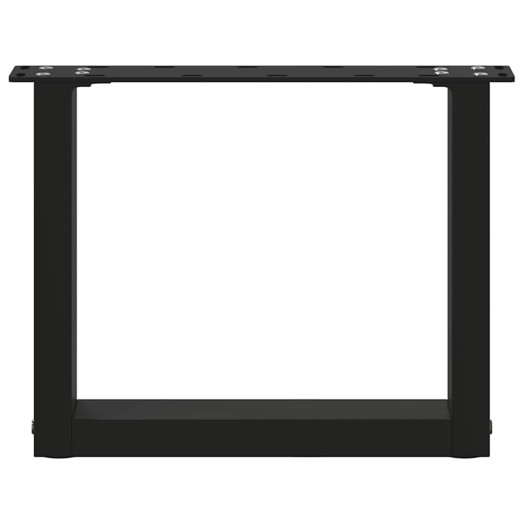 Vidaxl Coffee Table Legs, 2 Pcs, Black, 40X(30-31) Cm, Steel