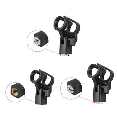 Przenośny Uchwyt Amortyzujący do Mikrofonu Adapter Gniazdo Uchwyt Statywowy Wspornik Mikrofonu Studyjnego 3/8 cala/5/8 cala/1/4 cala
