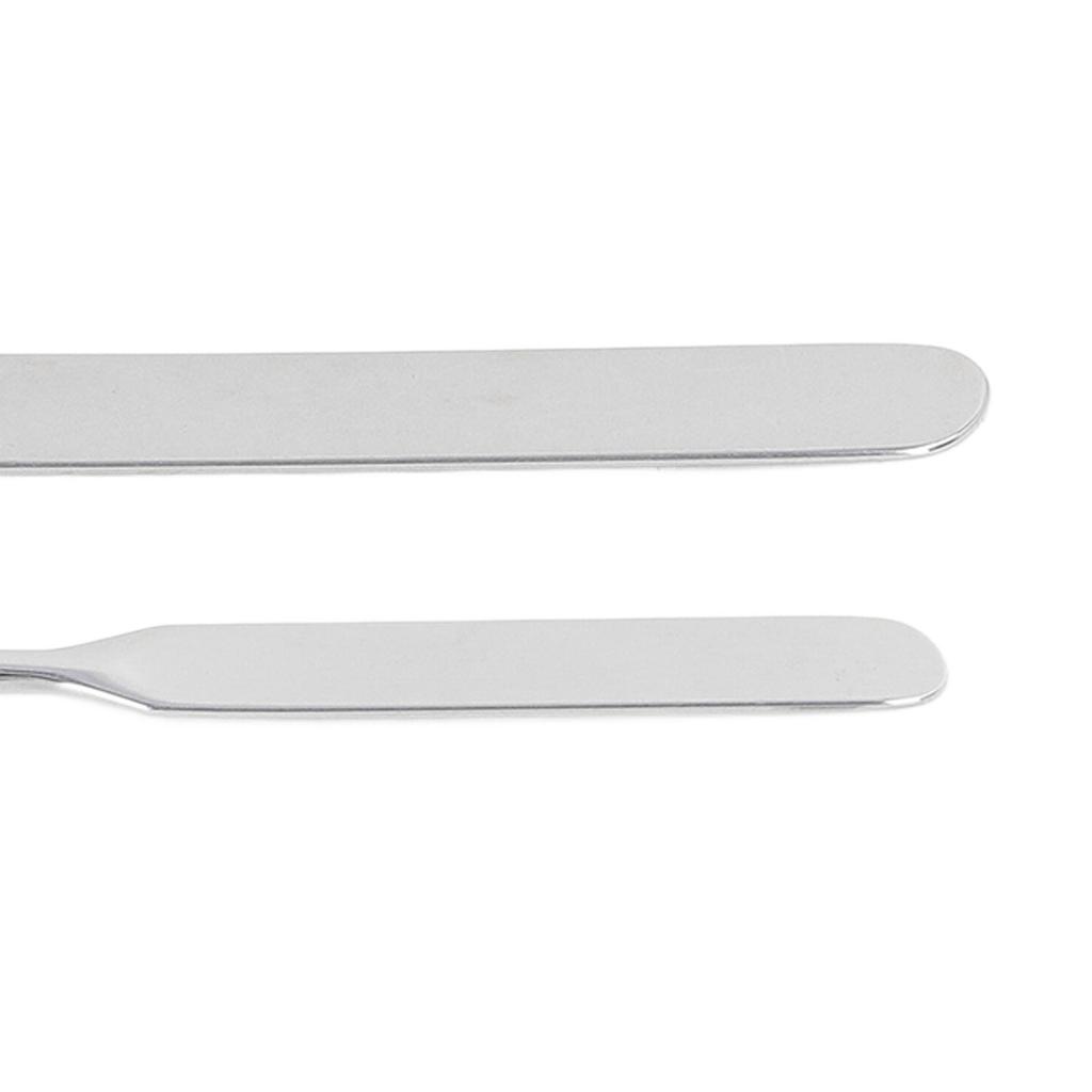 2pcs Makeup Foundation Mixing Spatula Double Ended Stainless Steel Nail Glue Stirrer Stick