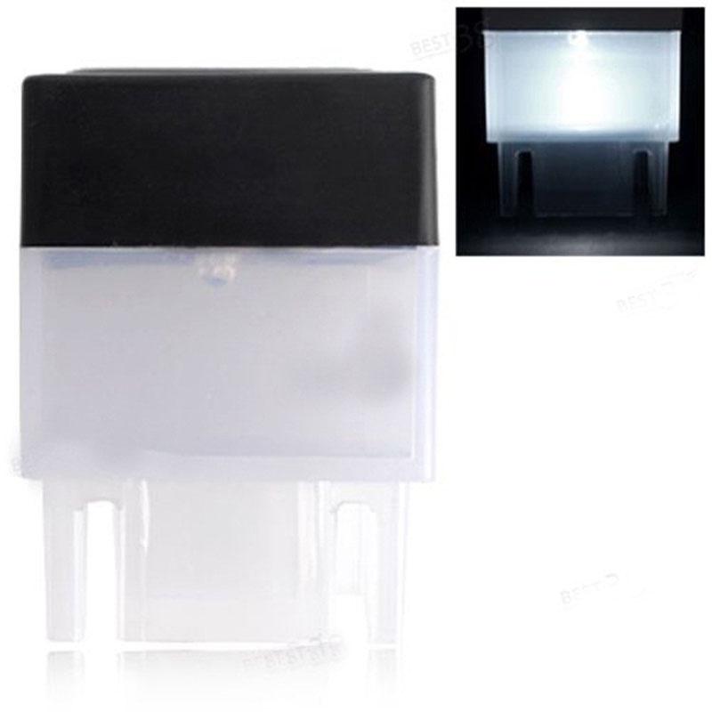 Power Solar Fence Post Led Cap Light Garden Yard Pool Lamp Square Lights