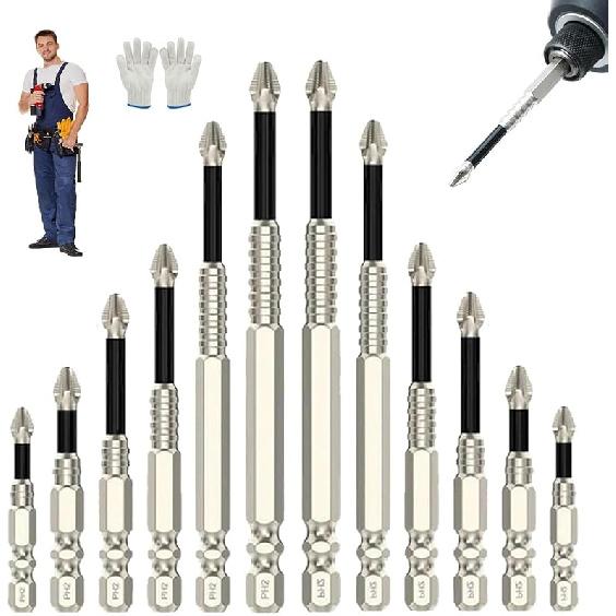 K5 Anti Slip Bit,K5 Impact Resistant Non Slip Bit,Anti Slip Ph2 Impact Driver Set,Stampopular Screwdriver Bits,Magnetic Non Slip Screw Driver Bits
