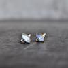 Moonstone Studs Earrings Moonstone Silver Studs for Women Crystal Studs Earrings for Her 14K Gold Vermeil Studs Bridesmaid Gift