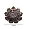 Alloy Incense Burner Stick Holder Buddhism Lotus Line Incense Plate Sandalwood Coil Base Temples Yoga Studios Home Decoration