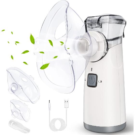 Portable Nebulizer for Adults and Kids Handheld Nebulizer with Automatic-Cleaning Ultrafine Mesh Making, Effective for Home use