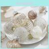 Christmas Ornament Set With Painted Balls For Holiday Tree Decor