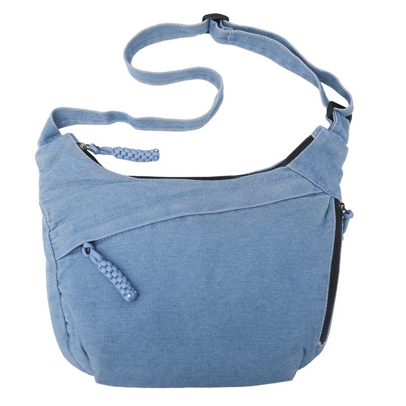 

Женская сумка через плечо в уличном стиле. Модная и простая маленькая квадратная сумка. светло-синий