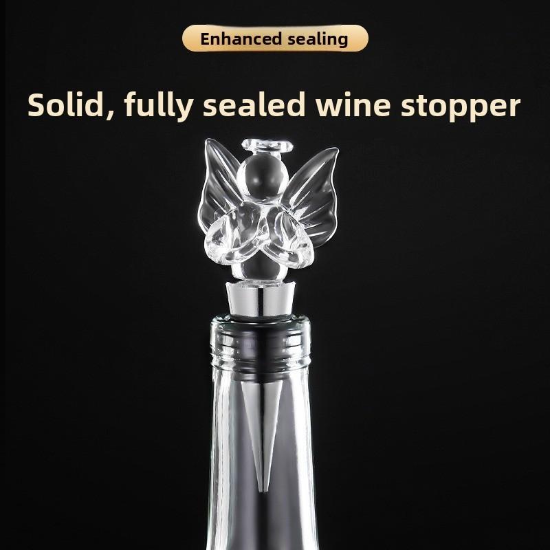Tappo Moderno Minimalista per Bottiglia di Vino con Design a Sfera di Cristallo per Bar di Casa e Collezionisti