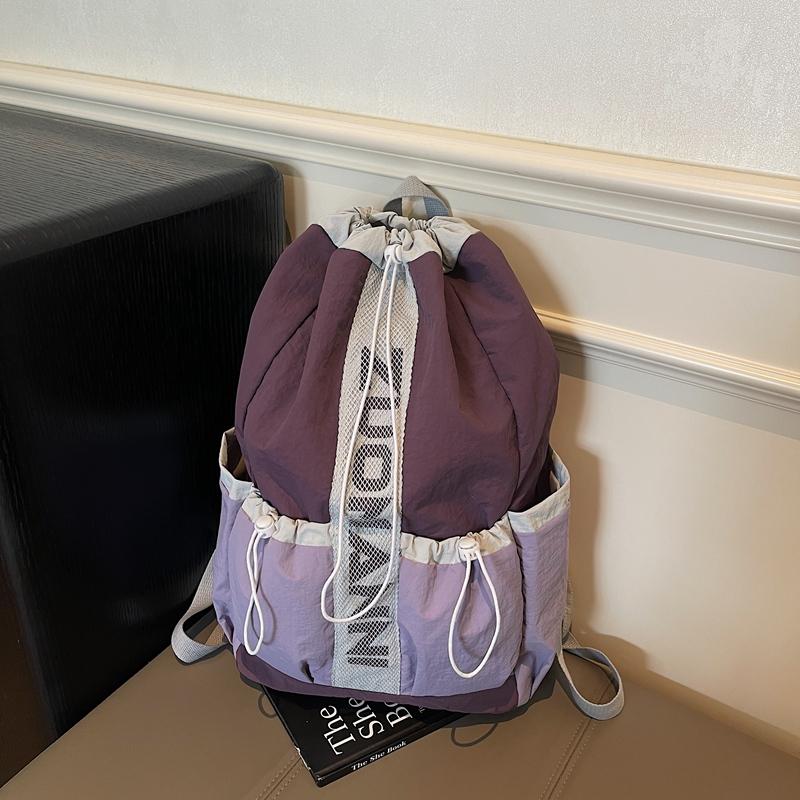 Versatile Drawstring Backpack - Lightweight Sports Bag for Tennis & Badminton Rackets, Perfect Gym & Travel Pack