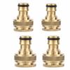 4PCS Quick Connect Hose Connector 1/2" and 3/4" Female Thread Hose Adapter  Garden Irrigation