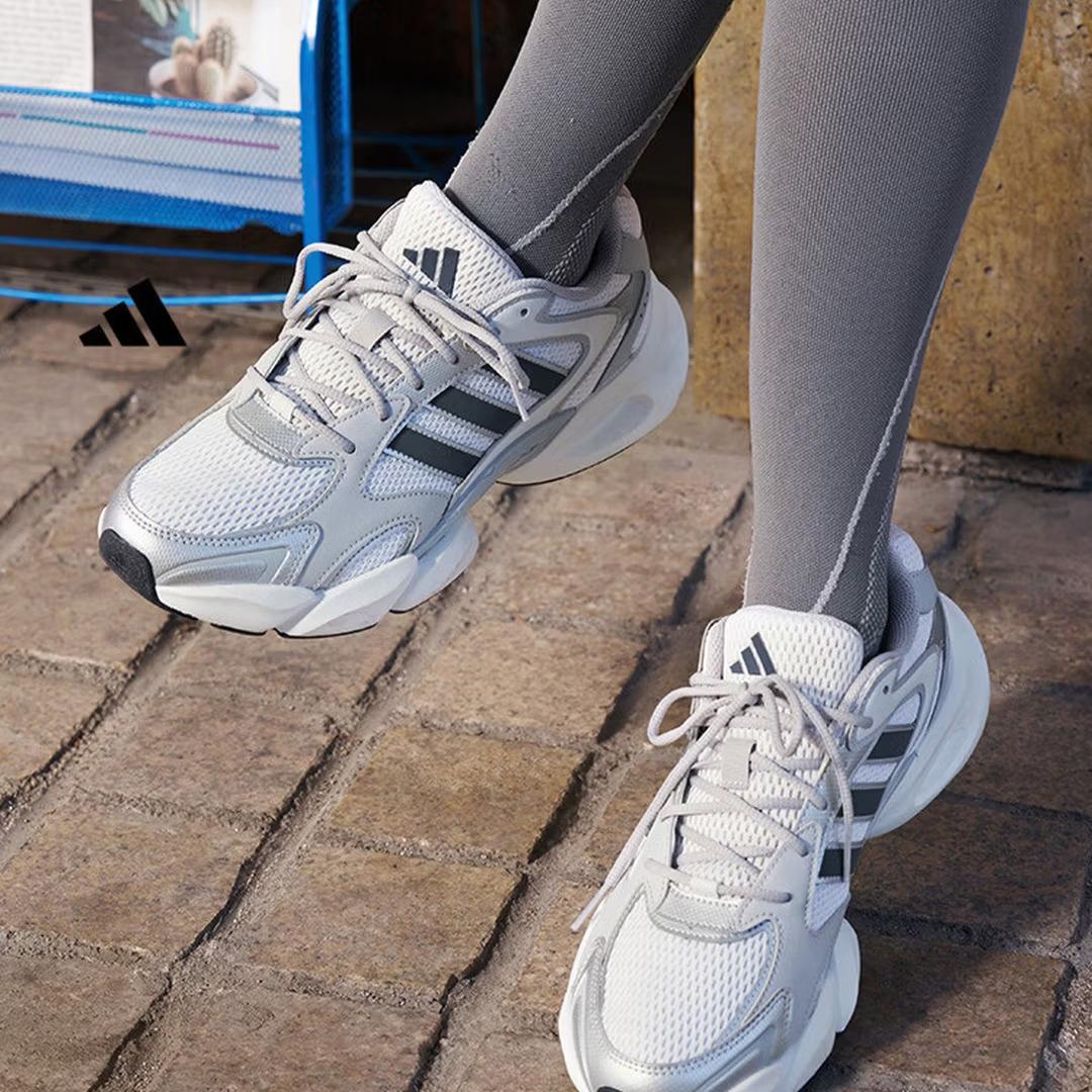 

Adidas Easy Shoes MEGASTRIDE Thick-soled Elevated Casual Dad Shoes JR6333 35.5 белый