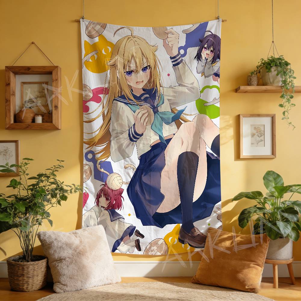 Anime Nokotan Cute Noko Shikanoko Tapestry Decoration Bedroom Dormitory Background Cloth Holiday Party Living Room Club Cloth