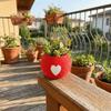 Mini 3D Printed Plant Pot Heart Pattern Eco-Friendly Planter Mini Succulent Pots  Office