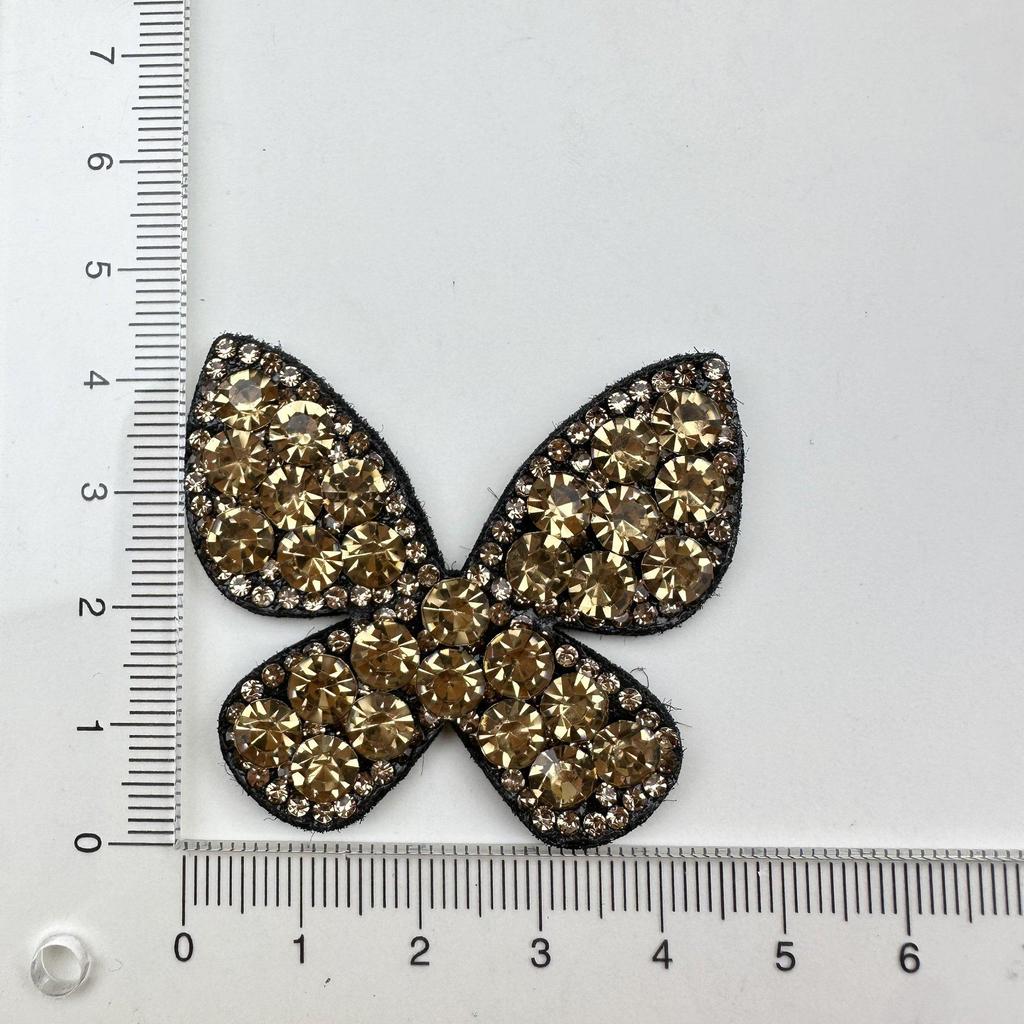 Butterfly Rhinestone Fabric Hair & Shoe Accessories for Children