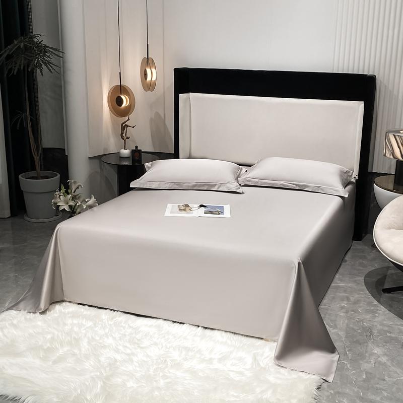 

Пододеяльник из египетского хлопка 1000 ТС 100% хлопок Простыня с наволочками Роскошная мягкая простыня Постельное белье Двуспальный Квинсайз Кингсайз 160x230cm 3pcs set светло-серый