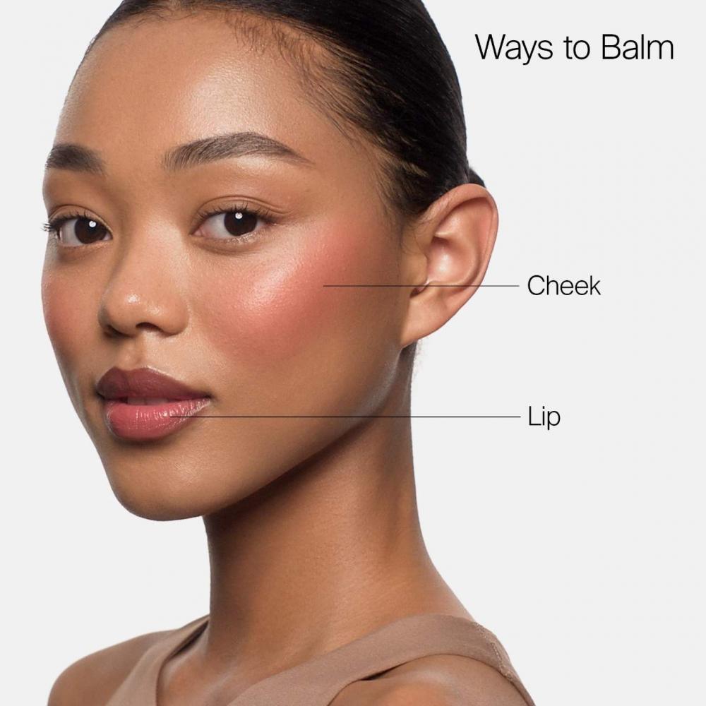 Haus Labs Color Fuse LonGwear Lip + Cheek Balm 0.18 Oz   5 G Glassy Pomelo Peach Pink