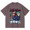 230 Gsm 100% Cotton Jujutsu Kaisen V50 Yuji Print Unisex Heavy Cotton T Shirt