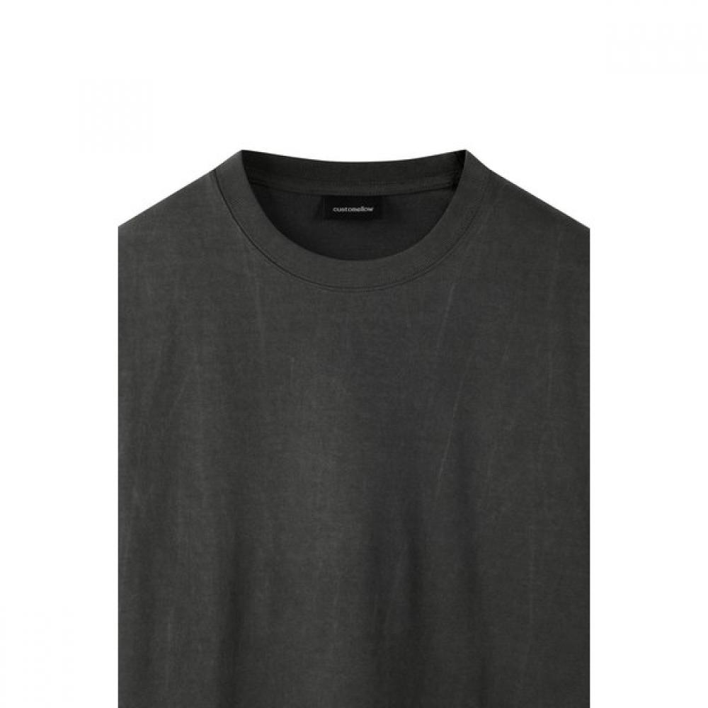 CusTomellow Dark Grey Half Sleeve T shirT cwTam25435gyd