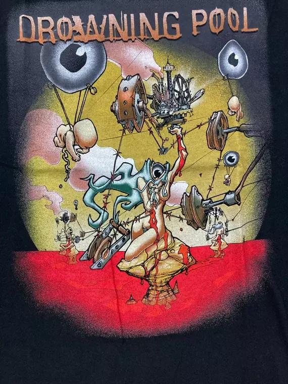 Drowning Pool Music For Lovers Black TShirt Cotton Full Size Unisex T-Shirt XXXL