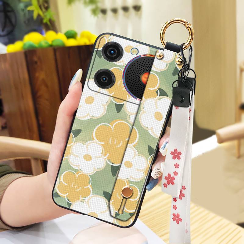 Phone Holder Dirt-resistant Phone Case For ZTE Nubia Music Wrist Strap Ring Anti-knock Protective Fashion Design Durable