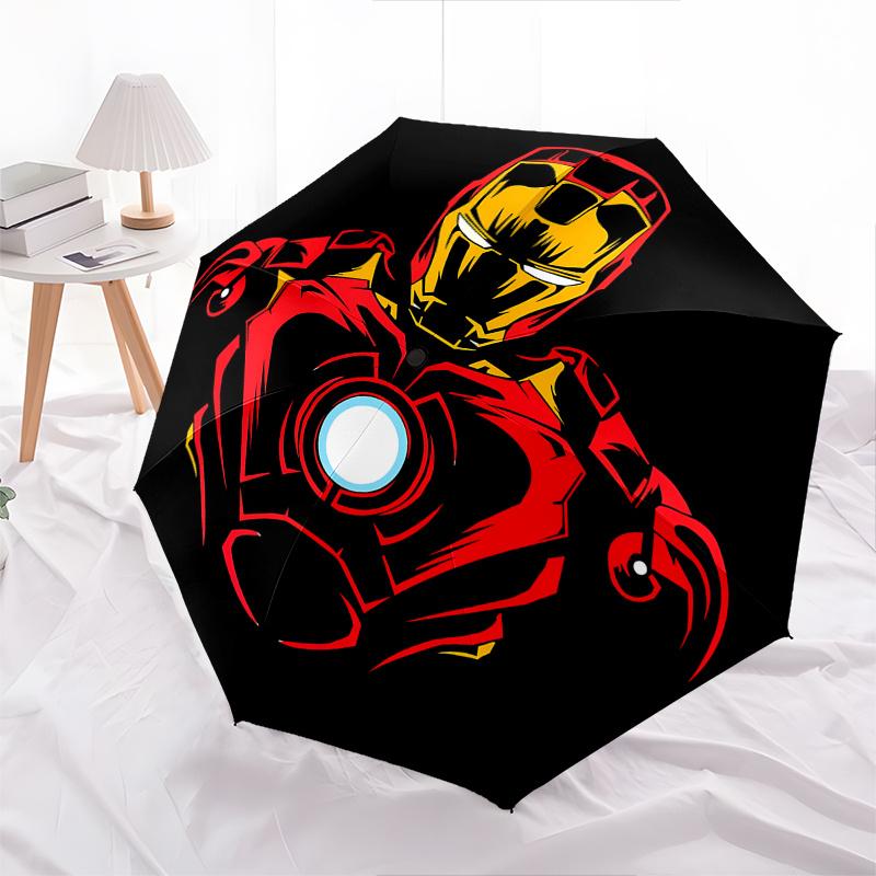 

Disney Iron Man,Superhero,Armor High-Quality Umbrella, Eight-Rib Folding Design, Automatic Opening and Closing, Small, Stylish and Practical