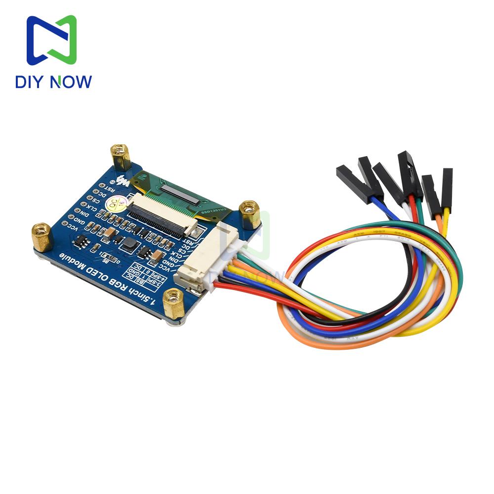 1.5-inch RGB OLED Module SSD1351 Display Expansion Board 128x128 Resolution 65K Colors for Raspberry Pi 4B for Jetson Nano