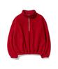 EXPRESSHOLIDAY Brushed Cotton Shell Half-Zip_Burgundy