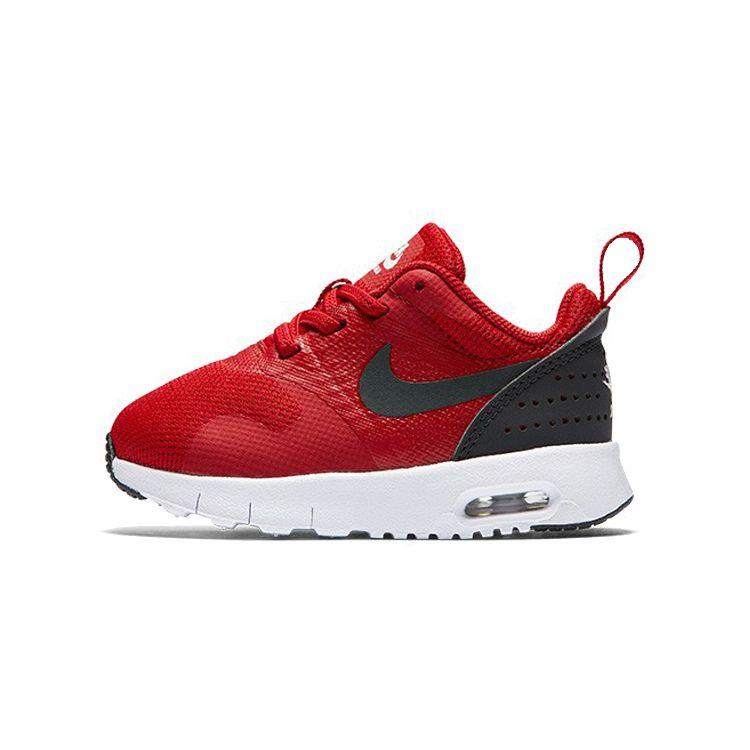 Nike Air Max Tavas Low Top Running Shoes Baby Shoes Red Black 844106-600