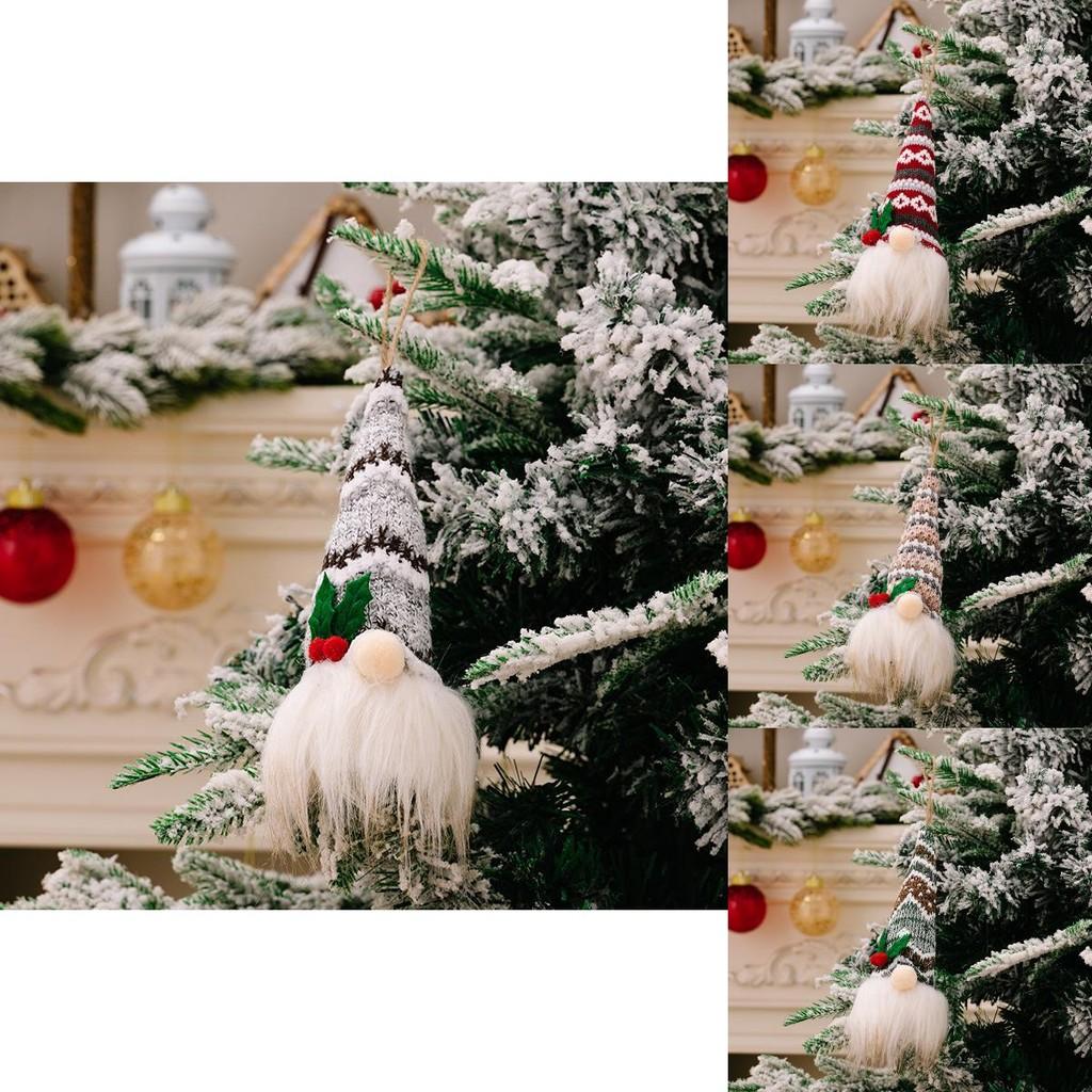 Urocza Świąteczna Ozdoba Wisząca z Elfem, Lampkami i Kapryśnym Wzorem