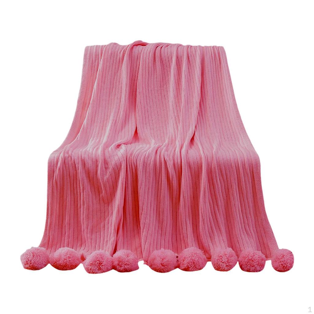 Decorative Blanket Tissue with A Gentle Welcoming Ball 39.37 Inx41.34 Inches for Women