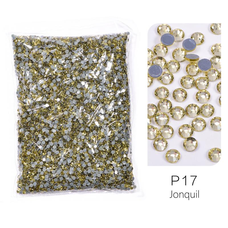 Large Packaging Uniform Glass Imitation Austrian Hot Diamond, Hot Melt Adhesive Bottom Diy Clothing Shoes And Hats Jewelry Rhinestone