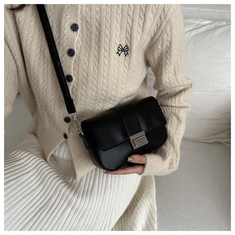 Herbst 2024 Retro Klassische Texturierte Kleine Quadratische Umhängetasche für Damen