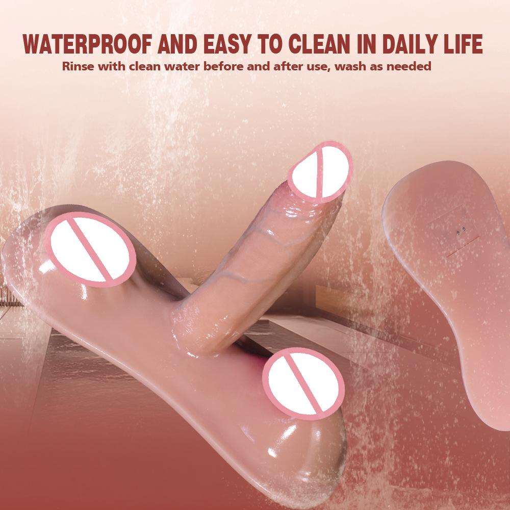 Retractable Vibrating Heating Wearable Female Masturbator