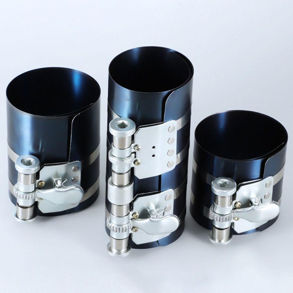 Ratchet Type Piston Ring Compressor Removal Clamp Band Installer Piston Installation Tool  Vehicle