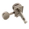 Musiclily Pro R18T Locking Gear Vintage Kluson Oval Nickel für und Telecaster E-Gitarren 6-in-line Linkshänder Halbgeschlossene Mechaniken, 18:1 Übersetzung,