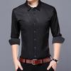 Fashion Men Long Sleeve Turn Down Collar Letters/Stripes Print Buttons Shirt Top
